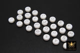 Silver Initial Acrylic Beads, Alphabet Letter in White and Silver Letters # 688, 200 Pc Flat Round Initial Bracelet beads
