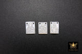 14 k Gold Filled Madonna and Child Scapular, Mother of Pearl 925 Silver Jesus #257, 2 Hole Charms