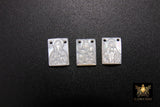 14 k Gold Filled Madonna Child Scapular, Mother of Pearl 925 Silver Jesus # 257, 2 Hole Charms Includes Jump Rings