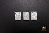 14 k Gold Filled Madonna and Child Scapular, Mother of Pearl 925 Silver Jesus # 257, 2 Hole Charms