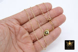 Gold Chain Necklace, 14 K Gold Filled Paperclip and Rolo Everyday Choker, Toggle Rectangle Oval Chain Choker