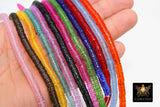 Heishi Flat Rondelle Beads, Colorful Acrylic Disc CB # 150, 6 mm Bracelet Bangle Beads