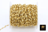 Gold Beaded Chain, Matte Beaded Religious CH #224, Metal Satellite Boho Choker