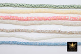 2 Strands 6 mm Clay Flat Beads, 4 mm Heishi Multi Mix Color Beads in Polymer Disc CB #143, Rondelle Checker Beads