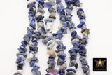 Sodalite White and Blue Beads, Shiny White Chips and Nugget Pink Beads BS #157, sizes 5-29 mm