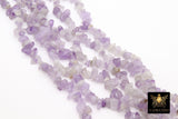 Natural Amethyst Beads, Shiny White Chips and Nugget Purple Lavender Beads BS #158, sizes 5-8 mm