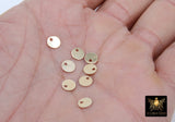 14 K Gold Filled 6 mm Round Disc Charms, 1-10 Pc Tiny Flat Gold Blanks #419, Minimalist 14 20 Jewelry