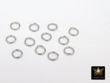 Stainless Steel Silver Jump Rings, Open Snap Close Rings #2385, 6 mm Strong