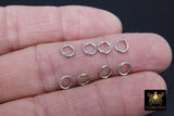 Stainless Steel Silver Jump Rings, Open Snap Close Rings #2385, 6 mm Strong