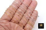925 Sterling Silver Hammered Chains, 4.7 mm Flat Cable Chain CH# 927, Unfinished Extender Jewelry Chain