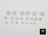 Matte Silver Plated Beads, 50 pc Smooth Seamless Beads, Round Metal #3042 - Silver 100 Pc/4 mm