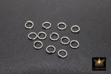 Stainless Steel Silver Jump Rings, Open Snap Close Rings #2385, 6 mm Strong