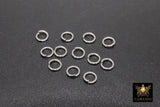 Stainless Steel Silver Jump Rings, Open Snap Close Rings #2385, 6 mm Strong