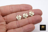 14 K Gold Filled Sand Dollar Charms, 12 mm Small Beach Necklace # 745, Genuine 14 20 Ocean Dangle