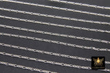925 Sterling Silver Figaro Chains, Unfinished By The Foot CH# 842, 1.5 mm 14 K Gold Filled Long and Short CH# 742