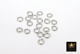 Stainless Steel Silver Jump Rings, Open Snap Close Rings #2384, 6 mm 7 mm 8 mm Strong