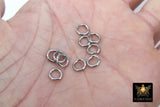 Stainless Steel Silver Jump Rings, Open Snap Close Rings #2384, 6 mm 7 mm 8 mm Strong