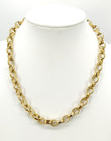 Stainless Steel ROLO Chain, 13 mm Gold and Silver Chains CH #234, Large Unfinished Jewelry Chains By the Yard