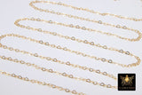 Gold Filled Heart Chains, 2.6 or 3.9 mm 12 K Gold Dainty Heart Shaped Chain CH #718, 5 mm Unfinished Designer Jewelry Chain