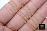 14 K Gold Filled Curb Chain, 2.0 or 2.7 mm 14 20 Gold Dainty Curb Chain CH #731, Unfinished Cable Jewelry Chain