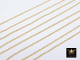 14 K Gold Filled Curb Chain, 2.0 or 2.7 mm 14 20 Gold Dainty Curb Chain CH #731, Unfinished Cable Jewelry Chain