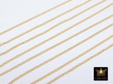 14 K Gold Filled Curb Chain, 2.0 or 2.7 mm 14 20 Gold Dainty Curb Chain CH# 731, Unfinished Cable Jewelry Chain