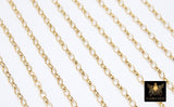 925 Sterling Silver Rolo Chains, 14 K Gold Filled Unfinished By The Foot CH# 867, 5.0 x 3.0 mm Oval Thick Rolo Chain CH #765