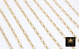 14 K Gold Filled Rolo Chains, 14 20 Unfinished By The Foot CH #765, 5.0 x 3.0 mm Oval Thick Rolo Chain