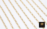 925 Sterling Silver Rolo Chains, 14 K Gold Filled Unfinished By The Foot CH# 867, 5.0 x 3.0 mm Oval Thick Rolo Chain CH #765