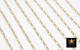 925 Sterling Silver Rolo Chains, 14 K Gold Filled Unfinished By The Foot CH #867, 5.0 x 3.0 mm Oval Thick Rolo Chain CH #765