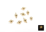 14 K Gold Filled Round Ball Connectors, 3 or 4 mm Genuine 14 20 Gold Ball Links # 2160, Round Gold Ball for Jewelry