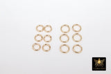 14 K Gold Filled Jump Rings, 4.0 mm 4.5mm 19 gauge OR 5mm, 6mm