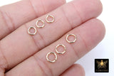 14 K Gold Filled Jump Rings, 4.0 mm 4.5mm 19 gauge OR 5mm, 6mm