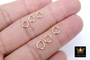 14 K Gold Filled Jump Rings, 4.0 mm 4.5mm 19 gauge OR 5mm, 6mm