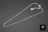 925 Sterling Silver Heart Necklace, Dainty Silver Double Wrap Heart Shaped Link Cable Chain, Adjustable Choker