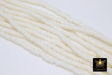 2 Strands 6 mm Clay Flat Beads, White Heishi Multi Checker Mix Beads CB #209, Polymer Disc