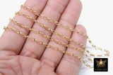 14 K Gold Filled Rolo Chains, 14 20 Unfinished By The Foot CH #765, 5.0 x 3.0 mm Oval Thick Rolo Chain