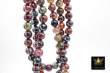 Electroplated Faceted Fuchsia Burgundy Agate Beads, Multi Colored Beads BS #236, sizes in 10 mm 14 inch FULL Strands