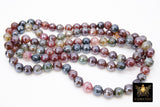 Electroplated Faceted Fuchsia Burgundy Agate Beads, Multi Colored Beads BS #236, sizes in 10 mm 14 inch FULL Strands