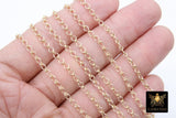 14 K Gold Filled Ladder Jewelry Chains, 5.2 mm Ladder Chain CH# 704, Unfinished Genuine 14 20 Gold