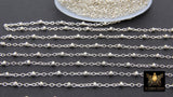 925 Sterling Silver Satellite Cable Chains, 14 K Gold Filled 2.1 mm Rondelle beads CH #826, Unfinished 14 20 Hammered Flat Cable