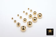 Genuine 14 K Gold Filled Beads,  Smooth Seamless Gold Round Beads #776, High Quality 3