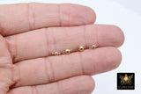 14 K Gold Filled Round Ball Connectors, 3 or 4 mm Genuine 14 20 Gold Ball Links #2160, Round Gold Ball for Jewelry