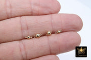 14 K Gold Filled Round Ball Connectors, 3 or 4 mm Genuine 14 20 Gold Ball Links # 2160, Round Gold Ball for Jewelry