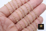 14 K Gold Filled Ladder Jewelry Chains, 5.2 mm Ladder Chain CH# 704, Unfinished Genuine 14 20 Gold