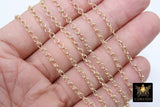14 K Gold Filled Ladder Jewelry Chains, 5.2 mm Ladder Chain CH# 704, Unfinished Genuine 14 20 Gold