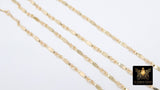 14 K Gold Filled Bar Jewelry Chains, 9.0 mm 925 Sterling Silver Dapped Bar CH# 830, Unfinished Long Short Chain CH# 736