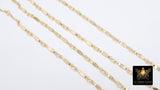 14 K Gold Filled Bar Jewelry Chains, 9.0 mm 925 Sterling Silver Dapped Bar CH #830, Unfinished Long Short Chain CH #736