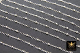 925 Sterling Silver Satellite Cable Chains, 14 K Gold Filled 2.1 mm Rondelle beads CH# 826, Unfinished 14 20 Hammered Flat Cable