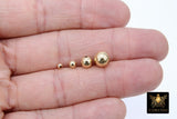 Genuine 14 K Gold Filled Beads, Smooth Seamless Gold Round Beads # 776, High Quality 2